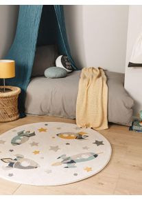 Lytte Tapis enfant Apollo Crème diamètre 120 cm rond