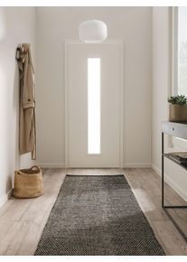 benuta Pure Chodnik wełniany Rocco czarno-biały 80x250 cm Wełna Uni