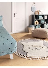 Lytte Tapis enfant Momo Gris diamètre 120 cm rond