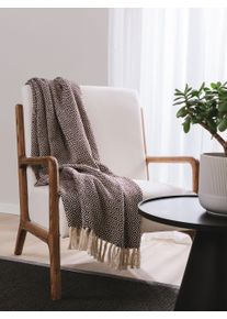 benuta Nest Koc bawełniany Jasmin brązowy 125x150 cm Bawełna Tradycyjny