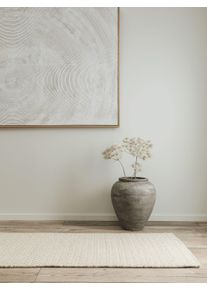 benuta Finest Chodnik wełniany Hector beżowy 70x200 cm Wełna Uni