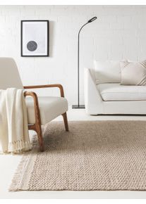 benuta Pure Wollen Vloerkleed Lana Beige 80x150 cm - Moderne Vloerkleden voor Woonkamer, Slaapkamer & Eetkamer
