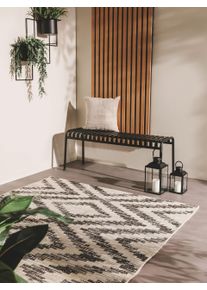 benuta Nest Dywan outdoor Cleo biało-czarny 80x150 cm Geometryczny