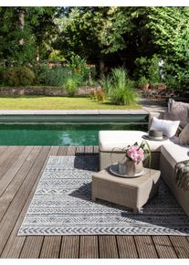 benuta Nest Dywan outdoor Cleo niebieski 80x150 cm Geometryczny