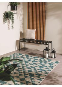benuta Nest Dywan outdoor Cleo niebieski 80x150 cm Geometryczny