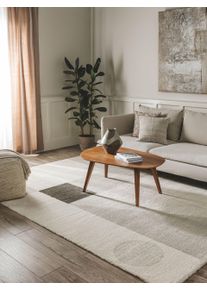 benuta Nest Dywan Tacoma kremowo-szary 80x150 cm Abstrakcyjny,Geometryczny,Paski
