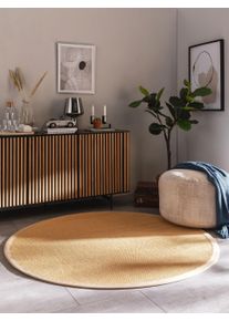 benuta Nest Sisal tæppe Sana Beige ø 150 cm rundt Sisal/jute Borter, Uni