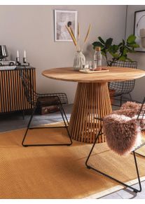 Tapis poil ras en sisal Sana Beige 120x180 cm - Tapis poil court design moderne pour salon