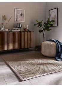 benuta Pure Sisal Vloerkleed Greta Grijs 150x150 cm - Sisal Vloerkleden