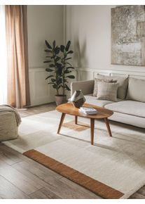 benuta Nest Dywan Tacoma beżowo-brązowy 80x150 cm Abstrakcyjny,Geometryczny,Paski