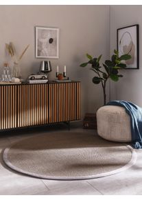 benuta Nest Sisal tæppe Sana Grå ø 150 cm rundt Sisal/jute Borter, Uni