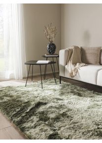 benuta Nest Dywan shaggy Whisper zielony 80x150 cm Uni