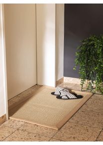 Paillasson Sana Crème 40x60 cm - Tapis poil court design moderne pour salon