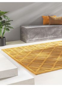 benuta Nest Tapis d'extérieur Bonte Jaune 80x150 cm - Tapis outdoor pour balcon, terrasse et jardin