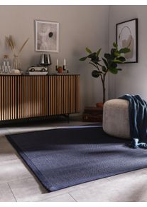 benuta Nest Sisal Vloerkleed Sana Blauw 150x150 cm - Sisal Vloerkleden