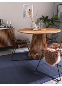 Tapis poil ras en sisal Sana Bleu 120x180 cm - Tapis poil court design moderne pour salon