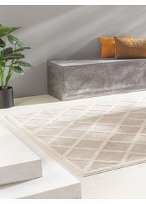 benuta Nest Tapis d'extérieur Bonte Crème 80x150 cm - Tapis outdoor pour balcon, terrasse et jardin