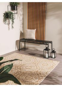 benuta Nest Dywan outdoor Cleo kremowo-beżowy 80x150 cm Ornamenty