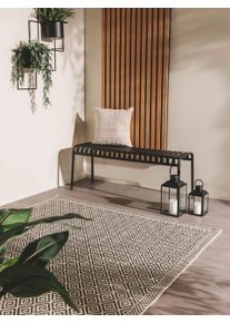 benuta Nest Dywan outdoor Cleo biało-czarny 80x150 cm Geometryczny