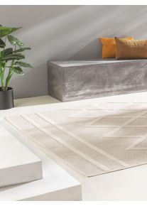 benuta Nest Tapis d'extérieur Bonte Crème 80x150 cm - Tapis outdoor pour balcon, terrasse et jardin