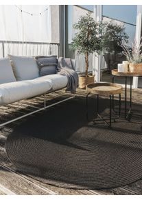 benuta Nest Tapis d'extérieur Nandi Noir 120x170 cm - Tapis outdoor pour balcon, terrasse et jardin