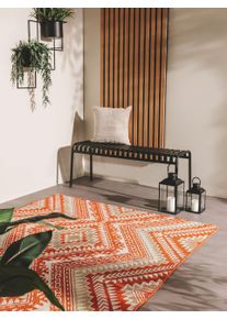 benuta Nest Dywan outdoor Cleo pomarańczowy 80x150 cm Geometryczny, Kelim