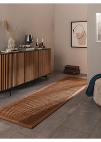 benuta Pure Sisal Vloerkleed Greta Lichtbruin 70x240 cm - Sisal Lopers