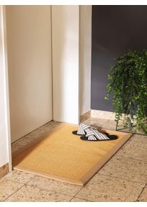 Paillasson Sana Beige 40x60 cm - Tapis poil court design moderne pour salon