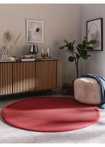 benuta Nest Sisal Vloerkleed Sana Rood ø 150 cm rond - Sisal Vloerkleden