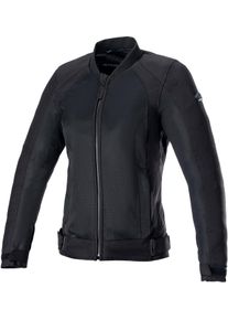 Alpinestars Eloise V2 Air, textile jacket women , color: Black/Black , size: M