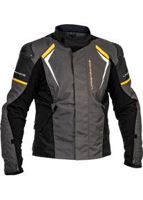 Lindstrands Sandvik, giacca tessile impermeabile , colore: Grigio Scuro/Nero/Arancione , dimensione: 52