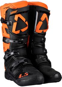 Leatt 4.5 Enduro S23, bottes , couleur: Noir/Orange , taille: US 7