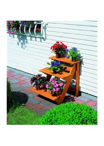 Promadino Pflanzentreppe »Blumentreppe klein«, BxTxH: 50x60x56 cm, Pflanzgefäße, 6225985010-0 braun B/H/T: 5,25 cm x 56 cm x 60 cm