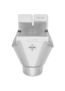 Zambelli Einhangstutzen oval 280/87 mm, 7 tlg, Titanzink