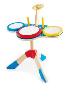 HAPE Spielzeug-Musikinstrument »Schlagzeug Und Becken« bunt, Kinderinstrument »Schlagzeug und Becken«