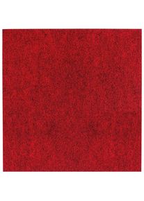 ANDIAMO Teppichfliese »Skandi Nadelfilz«, Rechteckig, 4 Mm Höhe, 40X40 Cm, 25 Stück (4 Qm), 50 Stück (8 Qm) Oder 100 Stück (16 Qm) rot, Größe B/L:...
