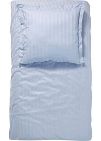 Damai Bettwäsche »Streifsatin«, (2 Tlg.), In Mako Satin Qualität, 100% Baumwolle, Bett- Und Kopfkissenbezug Mit Reißverschluss, Kühlende...