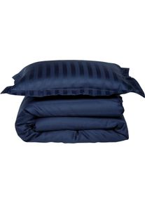 Damai Bettwäsche »Streifsatin«, (2 Tlg.), In Mako Satin Qualität, 100% Baumwolle, Bett- Und Kopfkissenbezug Mit Reißverschluss, Kühlende...