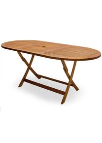 Casaria® Tavolo da giardino Boston legno d'acacia 160x85x74cm