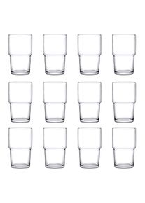 ich-zapfe Longdrinkglazen, drinkglazen 12 Set - Hill, 440 ml