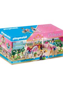 Playmobil® Konstruktions-Spielset »Reitunterricht Im Pferdestall (70450), Princess«, (185 St.), Made In Germany bunt, Spielset »Reitunterricht im...