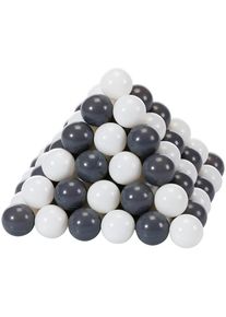KNORRTOYS® Bällebad-Bälle »Grey/Cream«, 100 Stück; Made In Europe grau, Set mit 100 bunten Bällen in 2 Farben »Grey/creme«