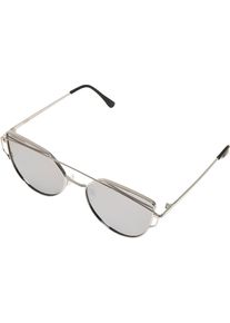 Urban Classics Heren Zonnebril 'July' donkergrijs / zilver One Size