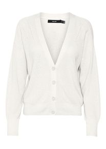 Véro Moda VERO MODA Dames Gebreid vest 'New Lexsun' wit XXL