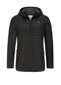 Jack & Jones Nadměrná velikost: Jack & Jones, Lehká prošívaná bunda s kapucí Černá