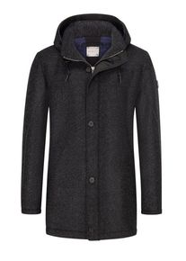 Plus size : Bugatti, Jacket with removable hood, Flexcity in a Blue