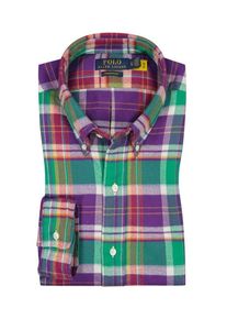 Plus size : Polo Ralph Lauren, Flannel shirt with check pattern, Performance in a Purple