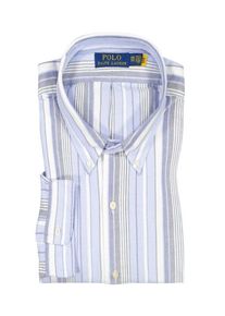 Plus size : Polo Ralph Lauren, Cotton shirt with embroidered logo in a Blue