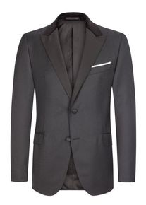 Plus size : JOOP!, Tuxedo jacket in a virgin wool blend in a Black