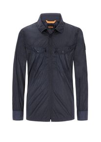 Plus size : BOSS Orange, Light overshirt, Lovel in a Navy Blue